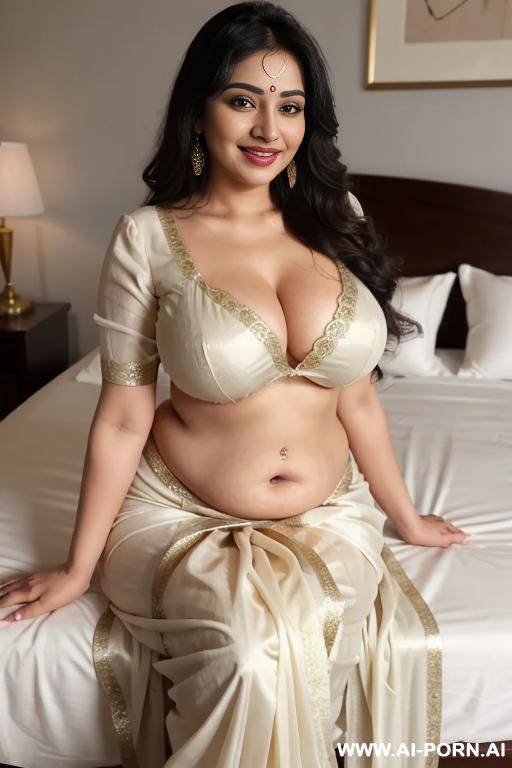 a gorgeous glow skinned and punjabi 30 year old adult woman with seductive appearance and very long-straight hair. her face has cheeks with dimples, those dimple appears deeply while she smiles. - #main