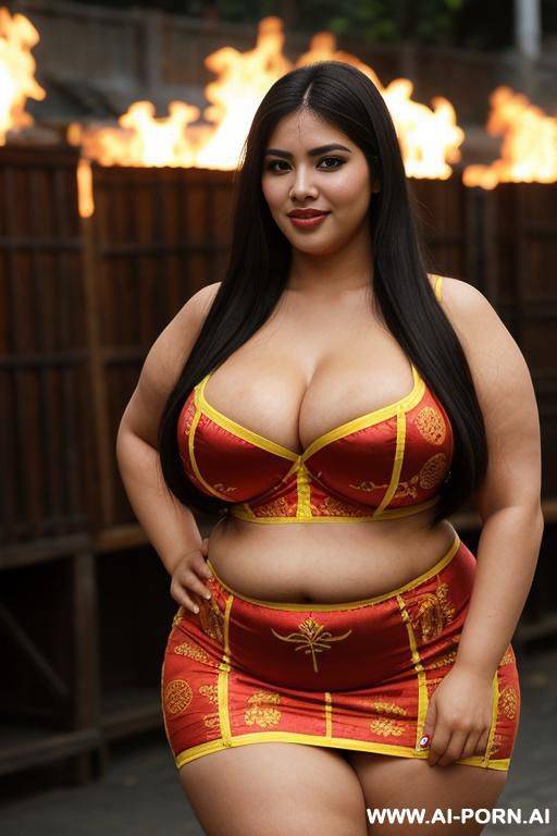 mexican, supermodel, rotund hourglass figure, big nose, ethnic, wide hips, extremely thicc, big thighs, eyeliner - #main