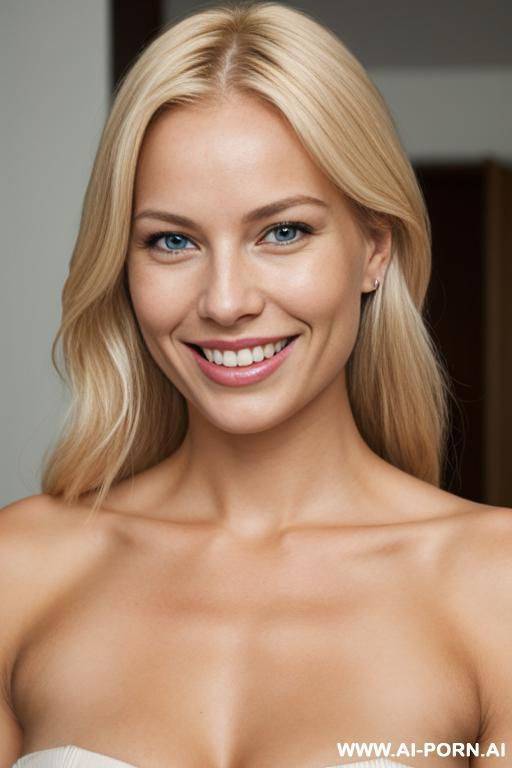 fantastic unique blond scandinavian perfect delicate smiling woman, - #main