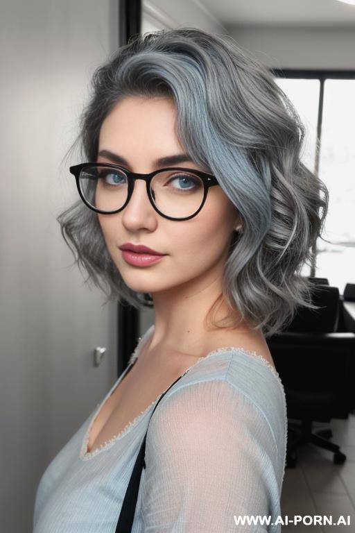 (thick rimmed glasses) (pale blue eyes) - #main