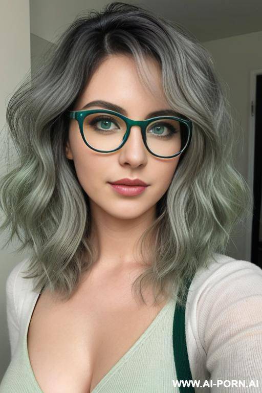 (thick rimmed glasses) (pale green eyes) - #main