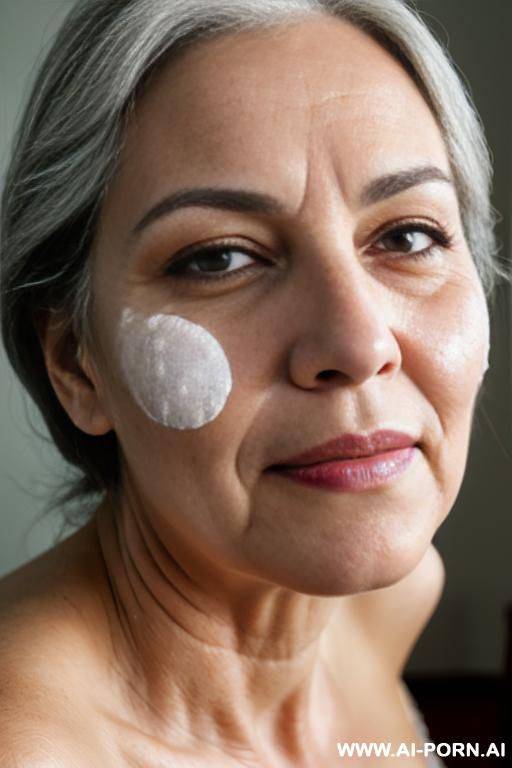 granny, sperm on face - #main