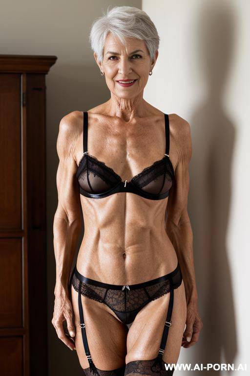 matured old gilf, wrinkles, wrinkled skin, aging marks, naked, short hair, full body, posing standing, feet, natural body, elry, matured old gilf, wrinkled skin, standing up, sexy body - #main