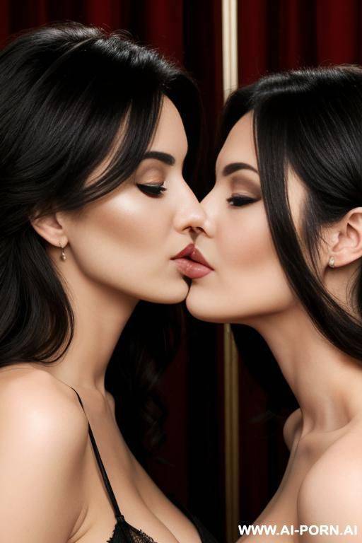 2 beautiful woman kissing - #main