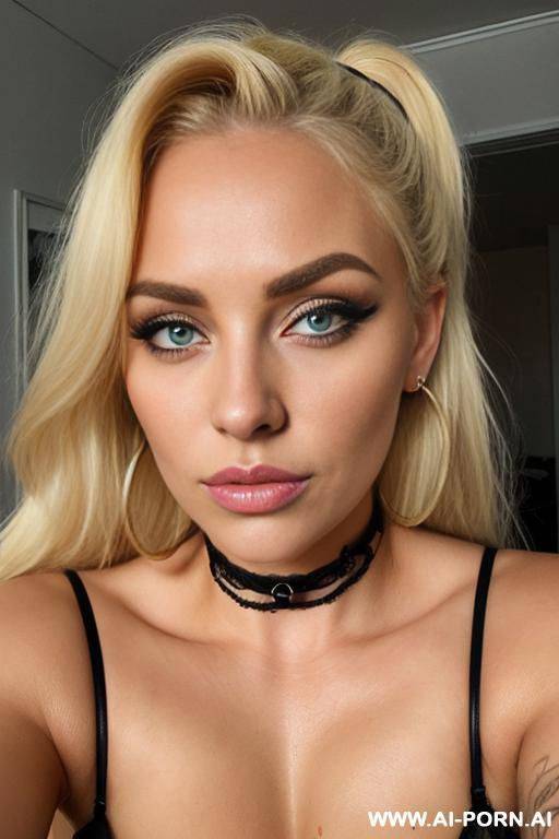 (huge slut) (sexually aggressive)( cocktease) ( fat tits) cum on tighs) ( hoop earrings) thigh tattoos) (cure face) detailed face) ( tight choker) (soaked pussy) ( high class escort) - #main
