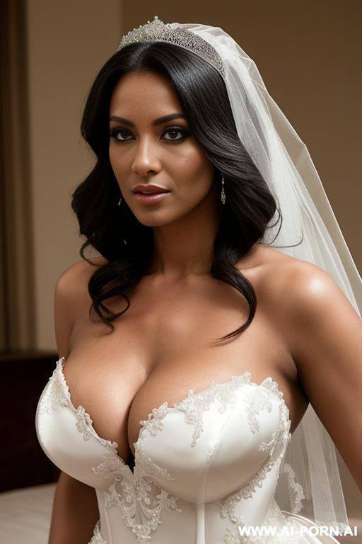 wedding, wedding dress, big boobs, realistic - #main