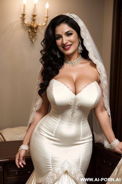 (((wide hips))) rounded, ((hourglass)) body, narrow waist, natural beauty, nice smile, eye contact, curly long hair, tight belly, [lipstick]. - #main