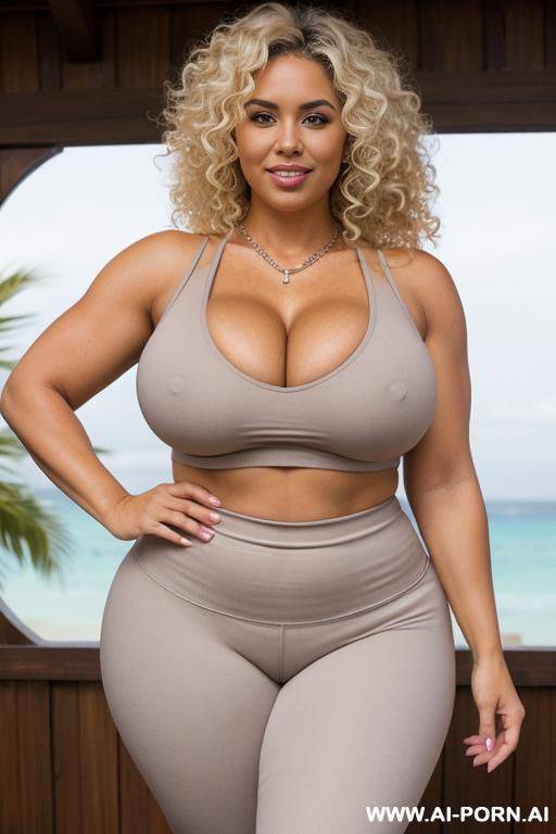 sexy bimbo milf, aged milf, matured milf, thot, ultra thicc, tanned skin, sun tan skin, bulked up thighs, tight shirt, extremely gigantic boobs, fluffy curly afro hair, big silver necklace, cuban linx - #main