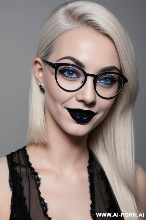 (goth) (glasses) (black lipstick) - #main