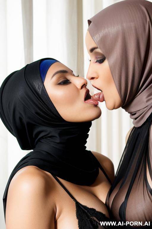 two hijab womans licking pussy - #main
