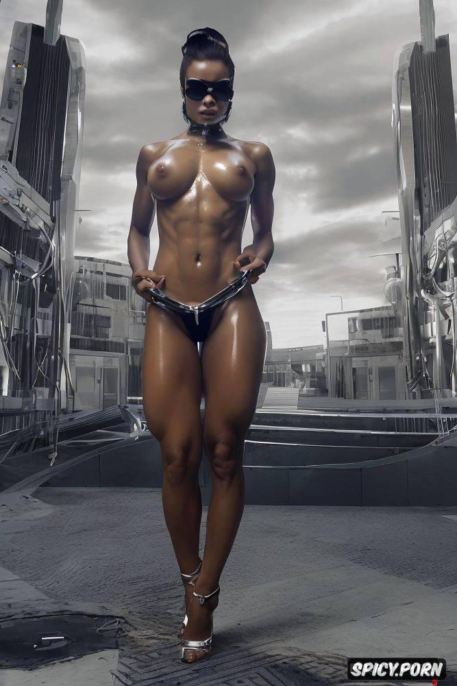 oiled body, playboy magazine photoshoot, hyper detailed, high heeled wedges - #main
