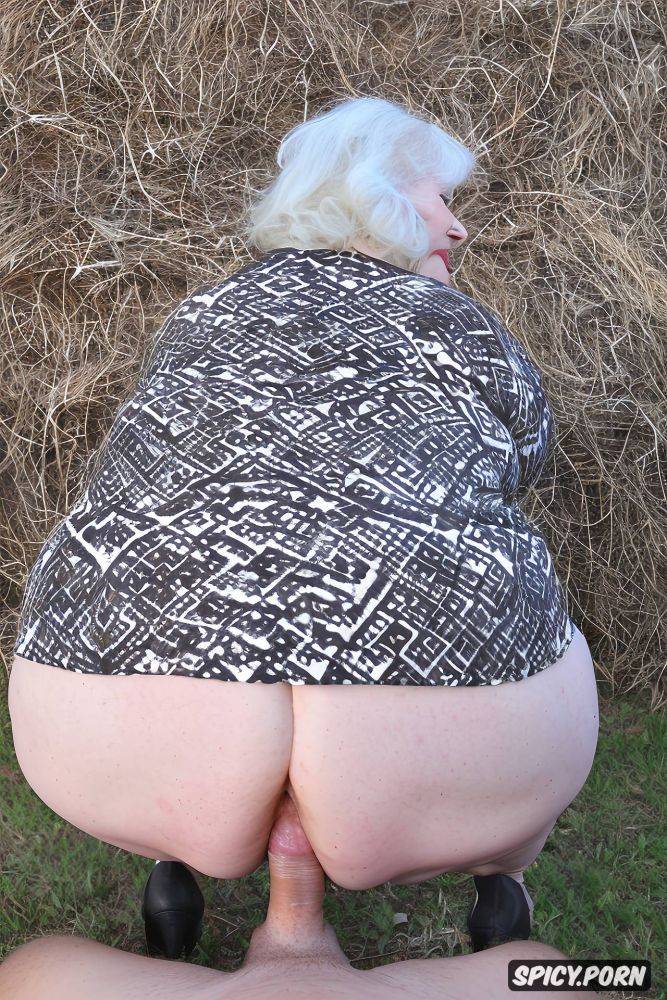 rear view, squatting, super massive fat ass, ssbbw, bbw granny - #main
