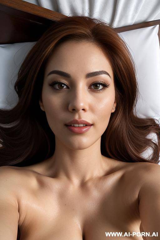 classy, mature, sexy, perfect body, low cut qipao, laying down in bed - #main