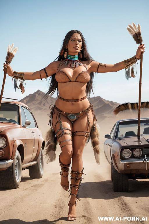 sexy native american bikini indian shaman outfit grabbing her ass - #main