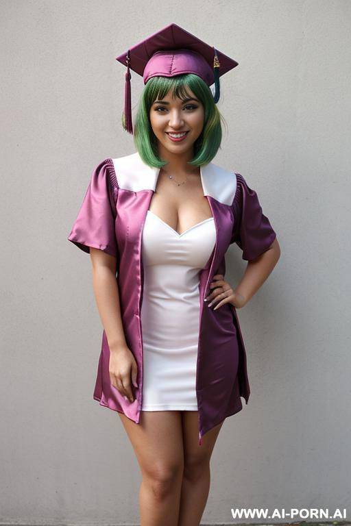 dark skin green hair chubby - #main