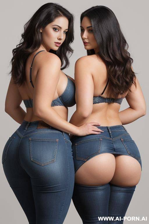 twin sister touching ass with huge ass - #main