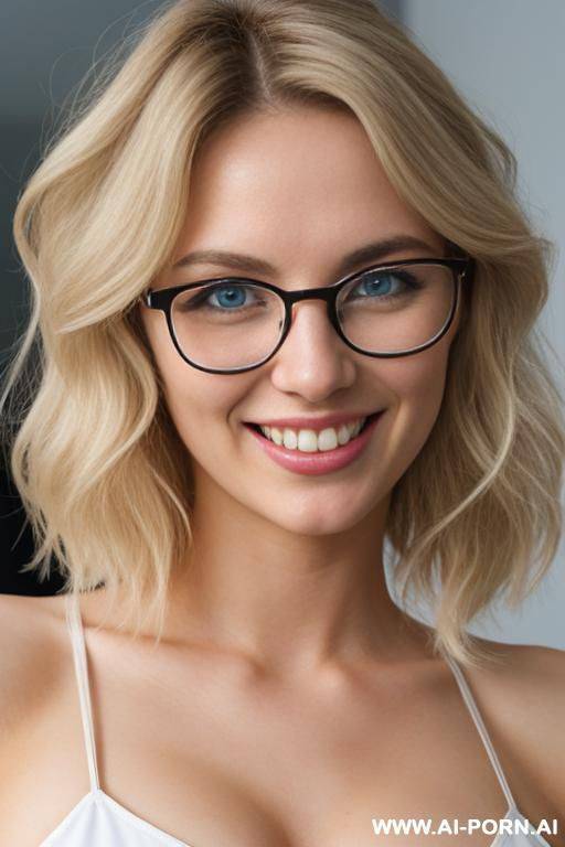 (smiling) (glasses) (close up) (bending down) - #main