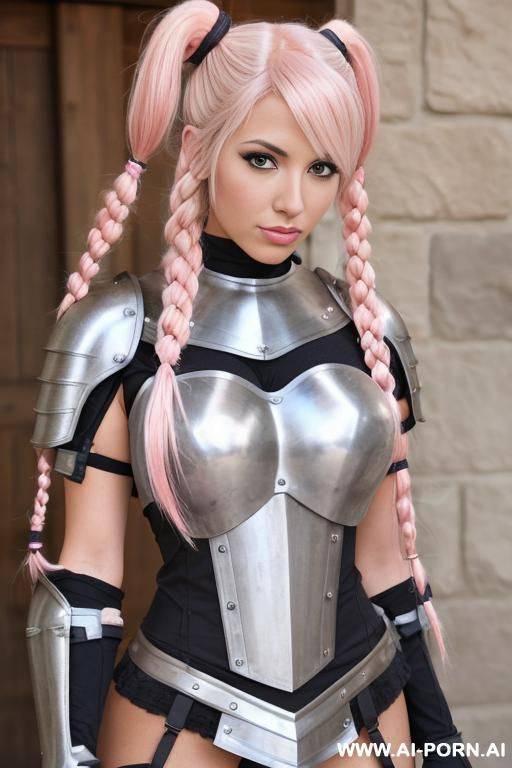 half american native half african american, pink hair - #main