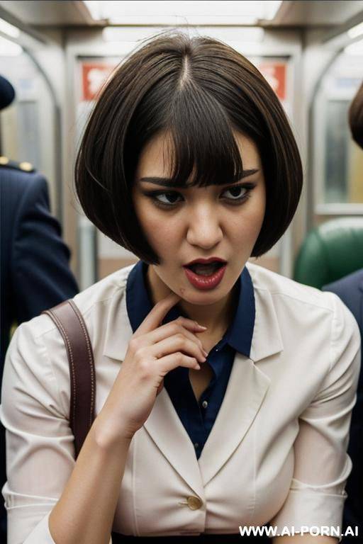 woman in subway - #main