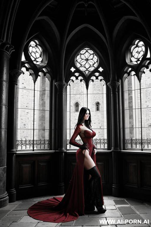 red heels. totally naked. red necklace. - #main