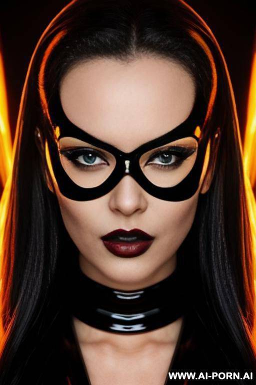 outrageous smart sexy supervillain in latex - #main