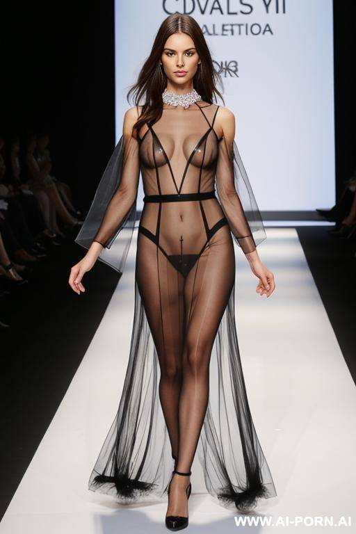 catwalk transparent dress vagina - #main