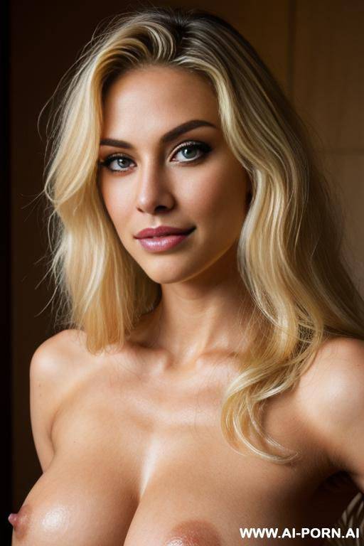 danish, ((dark brown eyes)), dark eyes, fit, muscular, big lips, large lips, long voluminous wavy hair, detailed face, trimmed hairy pussy, cheek dimples, high resolution - #main