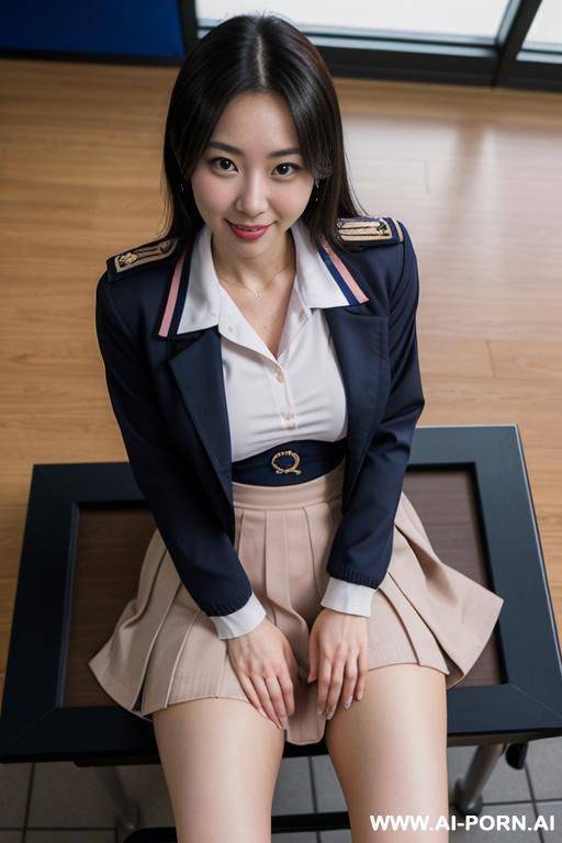(sailor uniform, , blush), open legs - #main