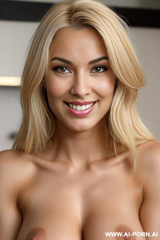nude, detailed face, square jaw, high cheek bones, miss universe, dark hairy pussy, ((black eyes)), large butt, muscular arms, fit - #main