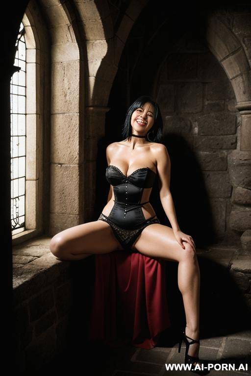 crée une image avec l’anus d’une femme rempli de sperme et des cœur dans ses yeux - #main