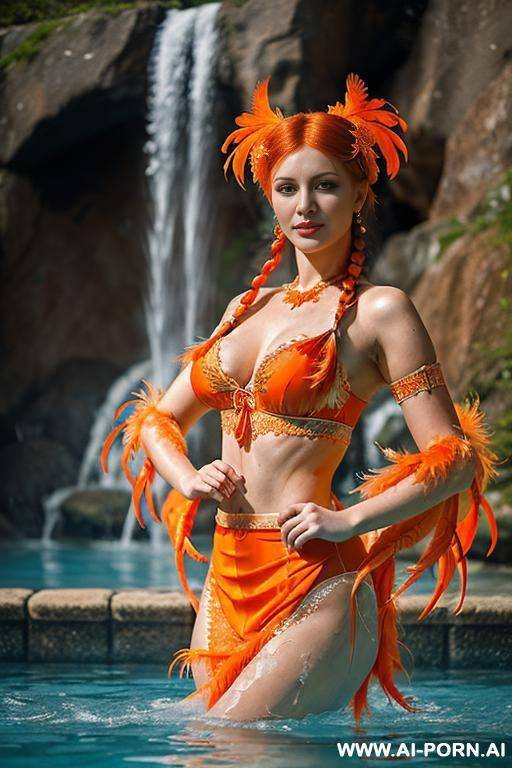 butterfly print see-through, in the water pool - #main