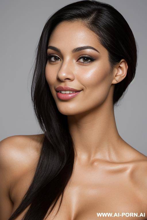 detailed face, light skin, high cheek bones, wide lips, french - #main