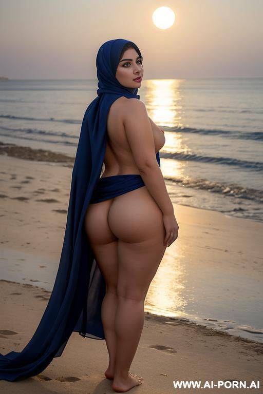 pretty face chubby naked wide hips full body view oiled - #main