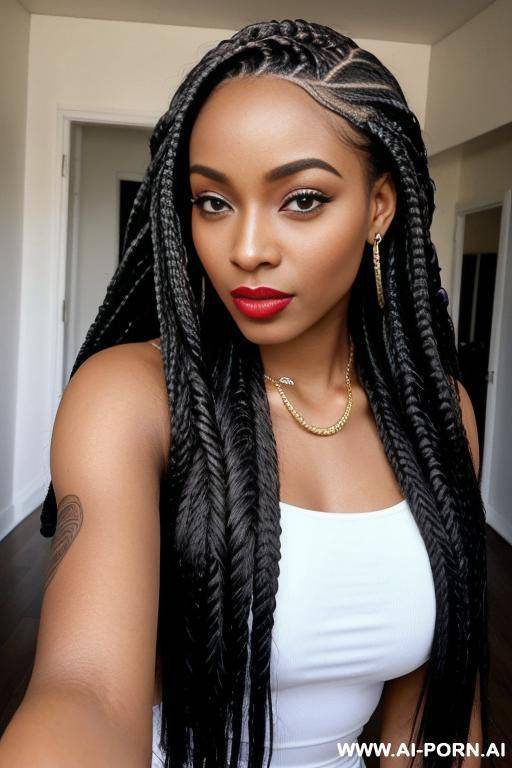 box braids, pretty, beautiful, gorgeous, perfect, model, influencer, african american - #main