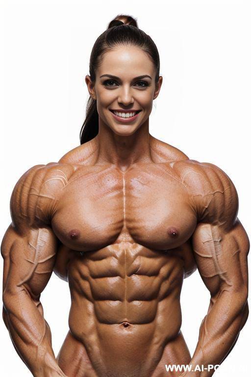 (white background), real life, ((nude pallid white skin)), shiny skin, realistic nipple, ((nude)), ((naked)), (frontal view), (vagina), ((((short)))), (narrow waist), ((very slender)), (((very gaunt))), - #main