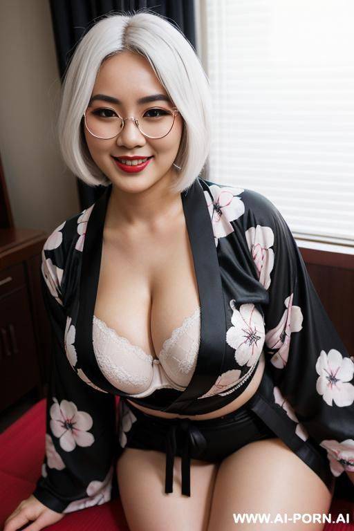 indonesian milf, perfect smile, perfect curvy hourglass figure, sexy curvy body, ((super beautiful makeup)), ((wearing a sexy bra)) - #main