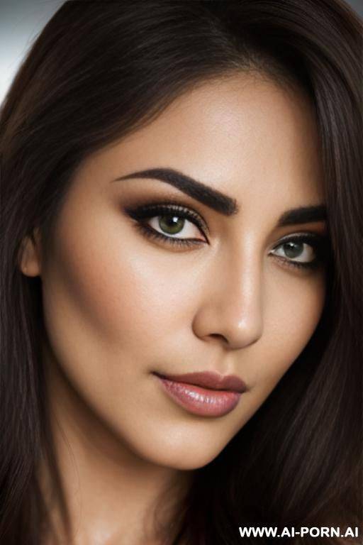 s, thick eyebrow, green eye, b, middle eastern, closeup, seductive smirk - #main