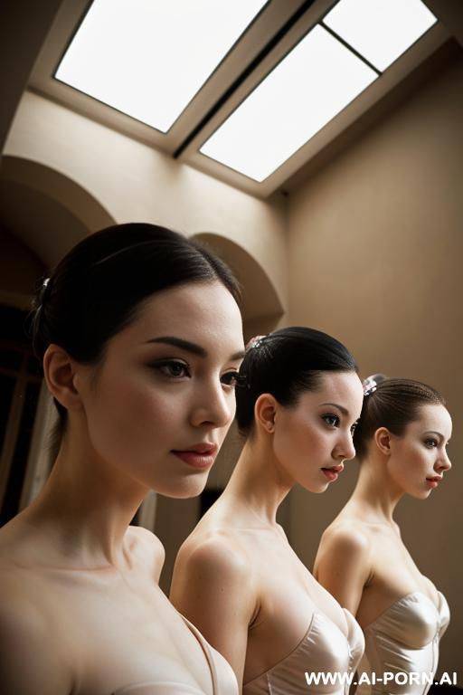 two ballerinas, all topless - #main