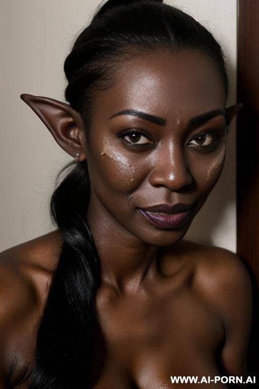 big round thick nipple extra dark skin fluffy pussy, extremely dark skin elf - #main