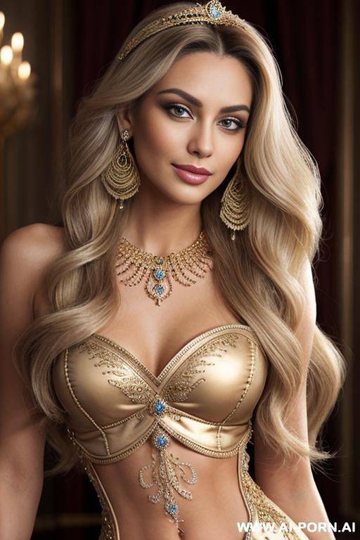 (shining heavenly angel) (realistic look, super realistic) ((frontal view)) (perfect curvy body), perfect hourglass figure, wide hips, tapered waist, perfect round butt, perfect firm tits, beautifu - #main