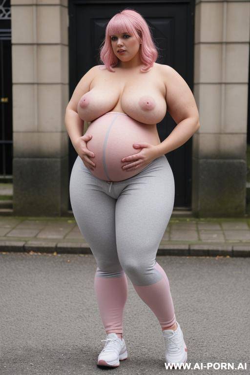 ((two woman super fat bbw obese big bloated huge pregnant belly)), footballers, thick thighs, big belly, flash belly, with plaid skirt, ((zoom out)), soft grey legging, beauty woman, plaid jogger pants, (topless), full body of cumshot - #main