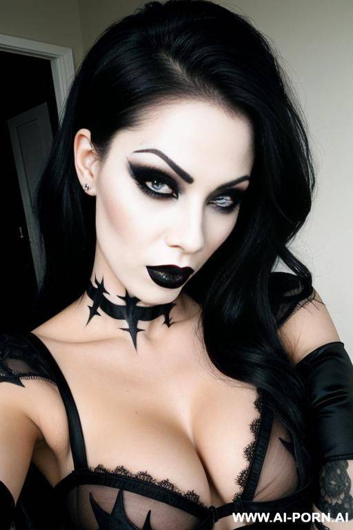 goth, satanic, whore, heavy makeup - #main