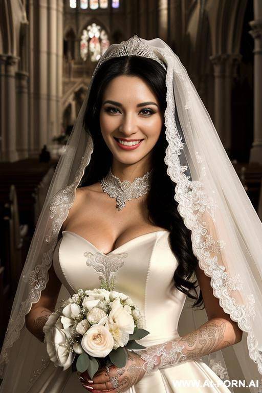 ((((ultra realistic quality)))) (((couple portrait))) (((a bride named reg4ina with one hand on her waist and the other on the shoulder of her groom named do4uglas))) (((she has extremely black - #main