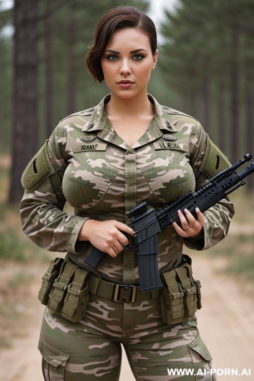 chubby, massive tits, huge ass, thick thighs, short hair, skin tight clothes, lifting t shirt, huge tits, short shorts, - #main