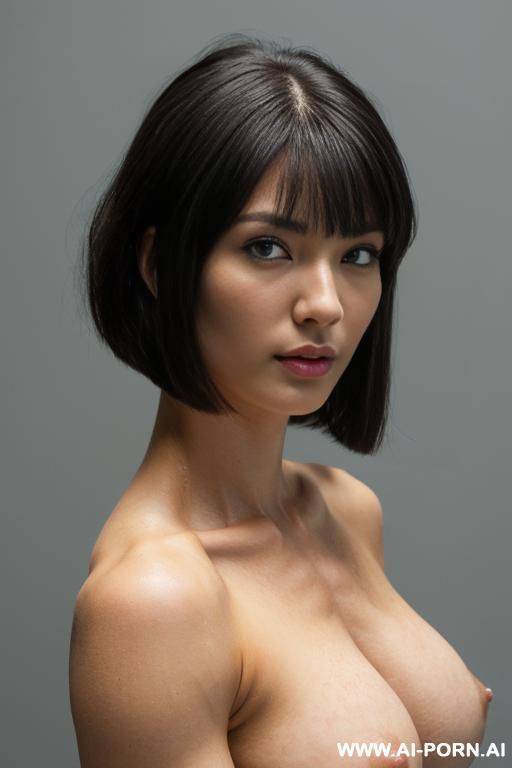 beautiful realistic, detailed face, ((no background)), (((very muscular)), (((much more muscular))), - #main