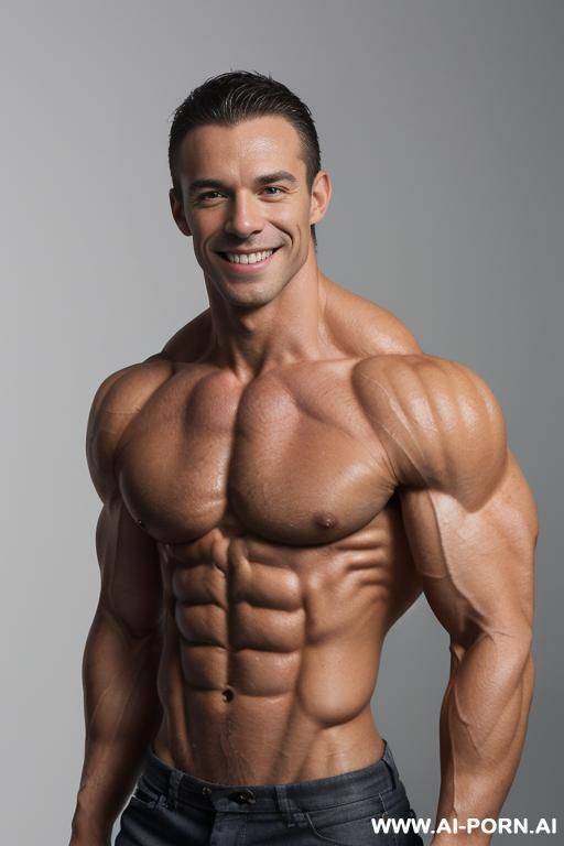 (((short topless very slender lean delicate boned bodybuilder woman))), (very muscular very lean natural pec breasts), (((no silicone))), (((no implants))), ((pretty face)), (pretty pecs), (slender waist), - #main