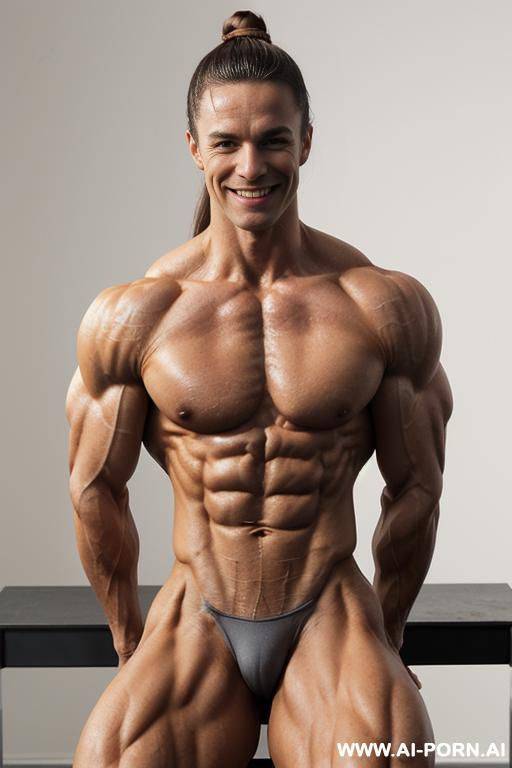 (((short topless very slender lean delicate bodybuilder woman))), (very muscular very lean natural pec breasts), ((pretty face)), ((pretty pecs)), (slender waist), ((delicate sinewy frame)), (((very light - #main
