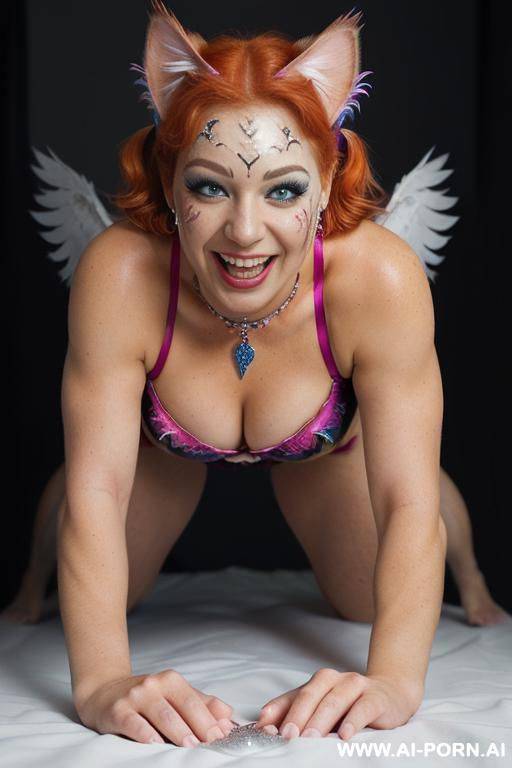face, sexy, beautiful, ((face painting)), ((body painting)), ((bikini as seashell)), ((roses)), ((eyes shw)), ((angel wings)), ((rainbow hair)), ((glitter)), ((long bu hair)), ((heterochromia eyes)), ((wind)), - #main