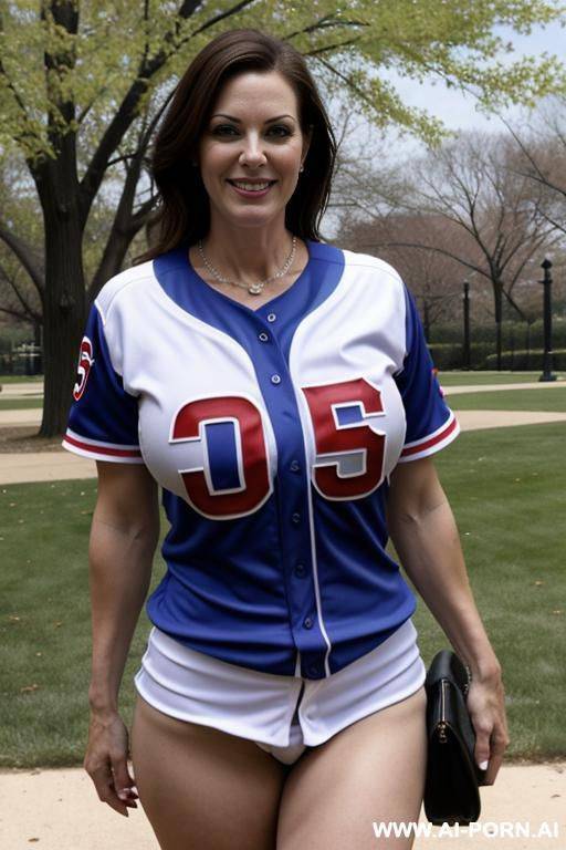 suburban mom, chicago cubs jersey, no pants - #main