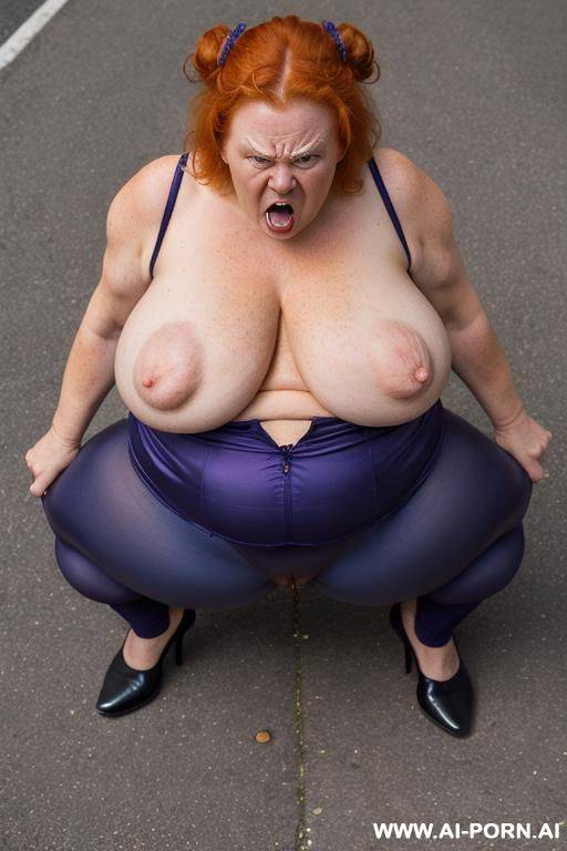 , totally naked, giant boobs, giant breasts, huge ass, thick thighs, hairy pussy ((big hairy pussy)) giant hair ((giant pubes)) - #main